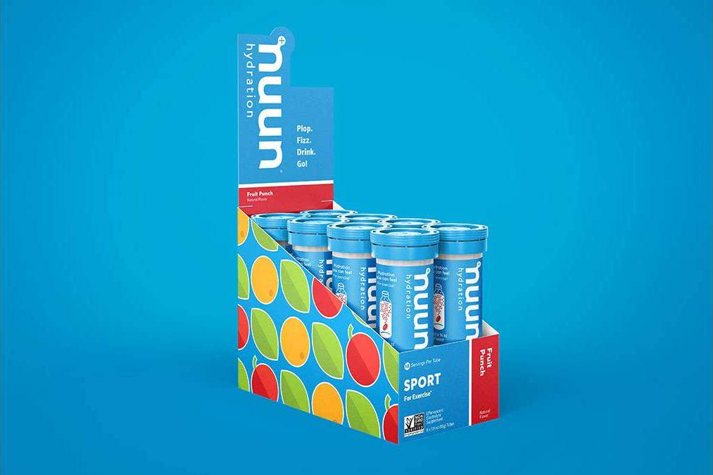 Nuun Sport Effervescent Electrolyte Supplement Tablets - 8 Tubes (Fruit Punch)