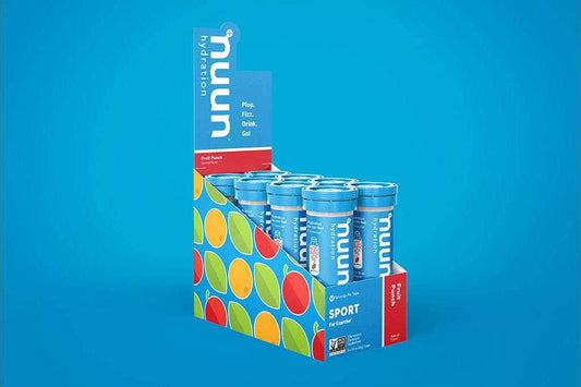 Nuun Sport Effervescent Electrolyte Supplement Tablets - 8 Tubes (Fruit Punch)