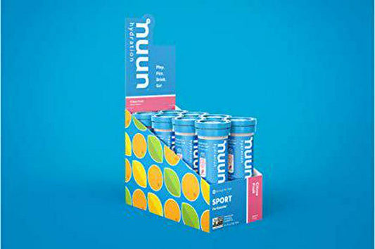 Nuun Sport Effervescent Electrolyte Supplement Tablets - 8 Tubes (Citrus Fruit)