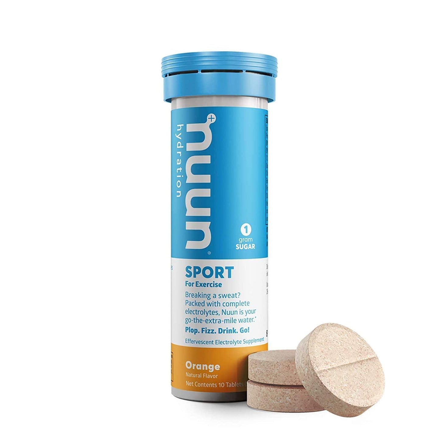 Nuun Sport: Orange Electrolyte Enhanced Drink Tablets (3 Tubes of 10 Tabs) (Nuun Active)