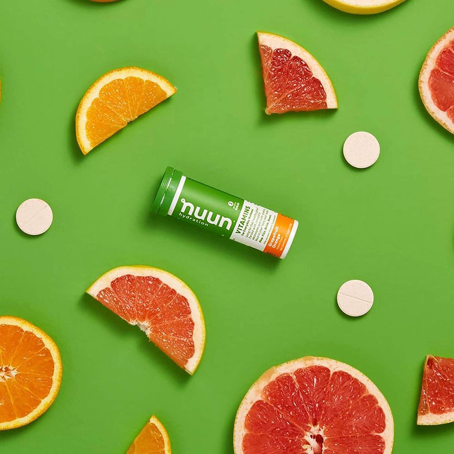 Nuun Vitamins: Grapefruit Orange Daily Hydration Supplement (2 Tubes of 12 Tabs)