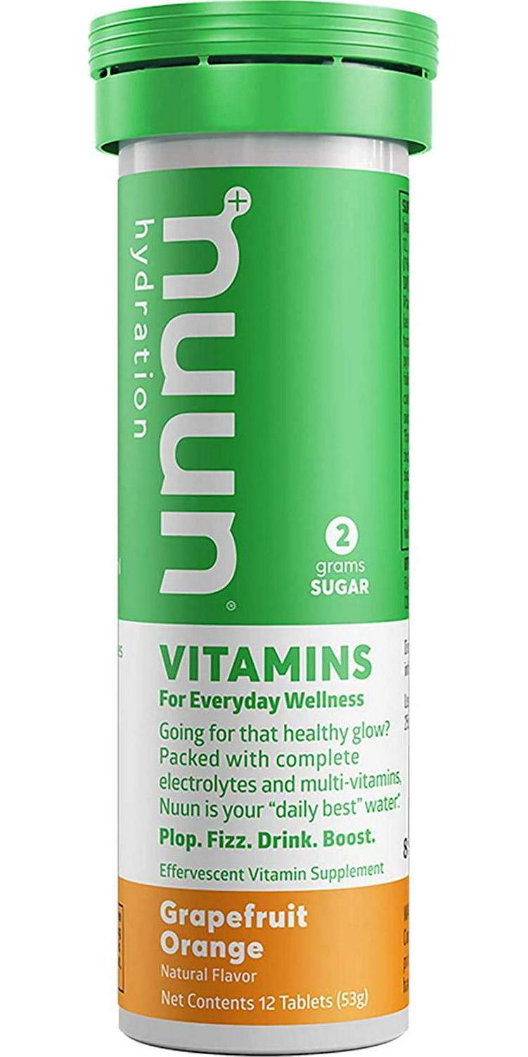Nuun Vitamins: Grapefruit Orange Daily Hydration Supplement (2 Tubes of 12 Tabs)