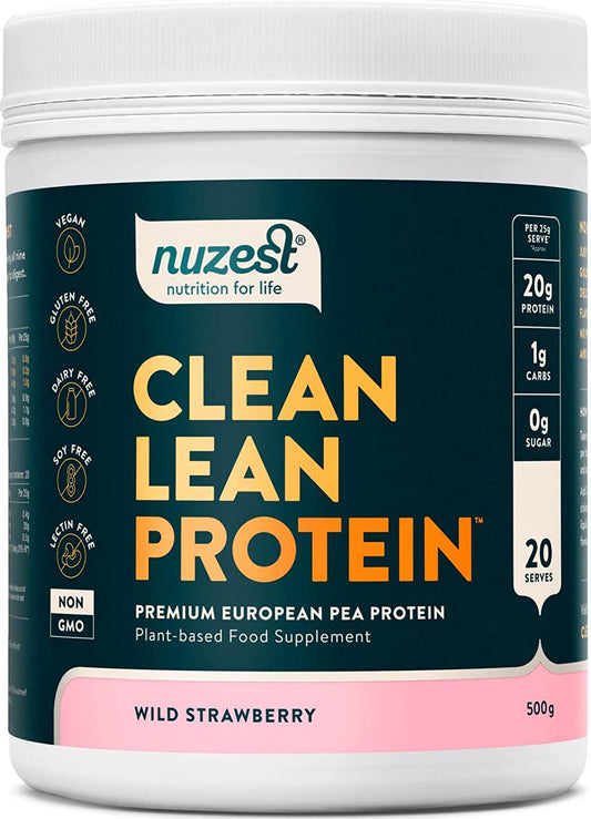 Nuzest Clean Lean Protein Wild Strawberry, 500g 20 serves
