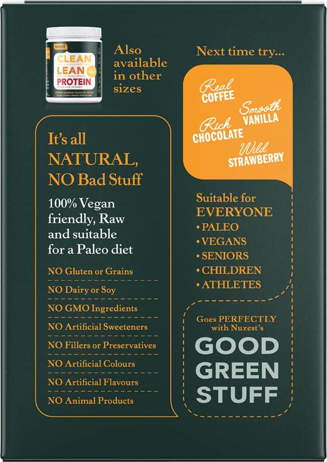 Nuzest Clean Lean Protein - Just Natural, 10x25g sachets