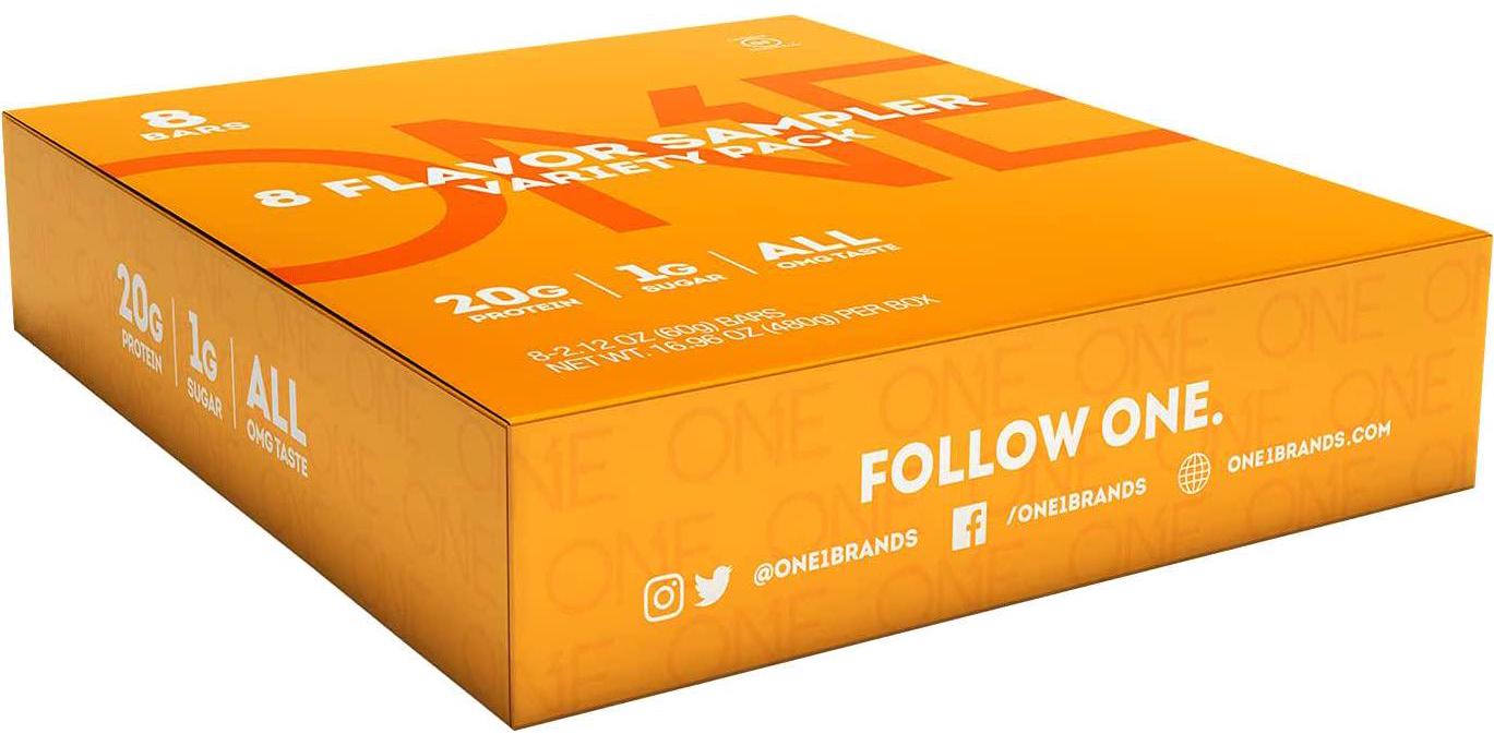ONE Protein Bars, Sampler Variety Pack, Gluten Free 20g Protein and Only 1g Sugar, 2.12 oz Bars (8 Count)