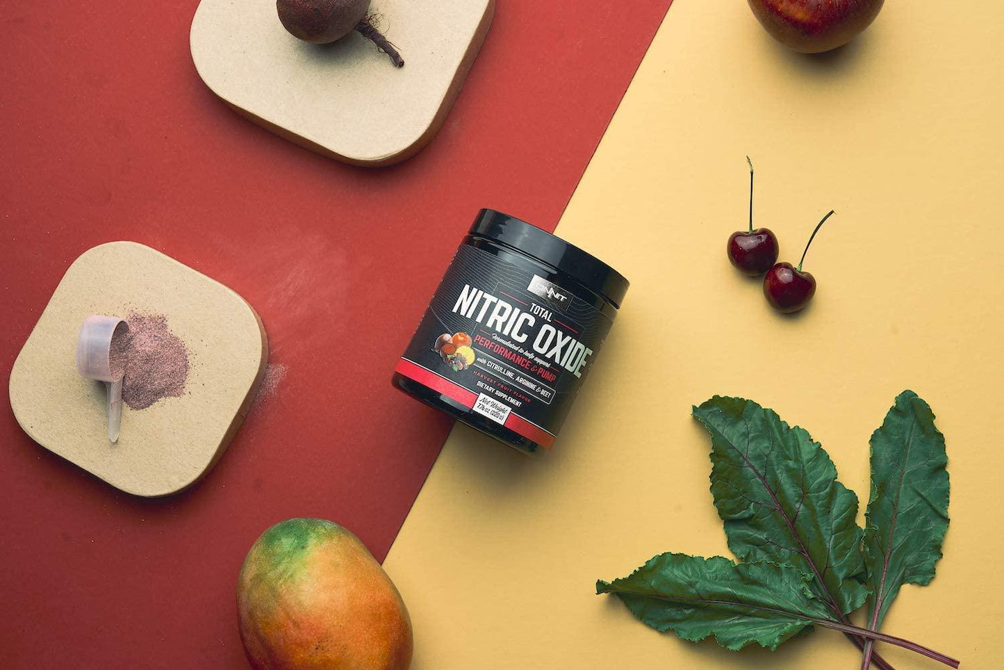 ONNIT Nootropic + Preworkout Stack - Alpha Brain (90ct) + Total Nitric Oxide (Harvest Fruit)