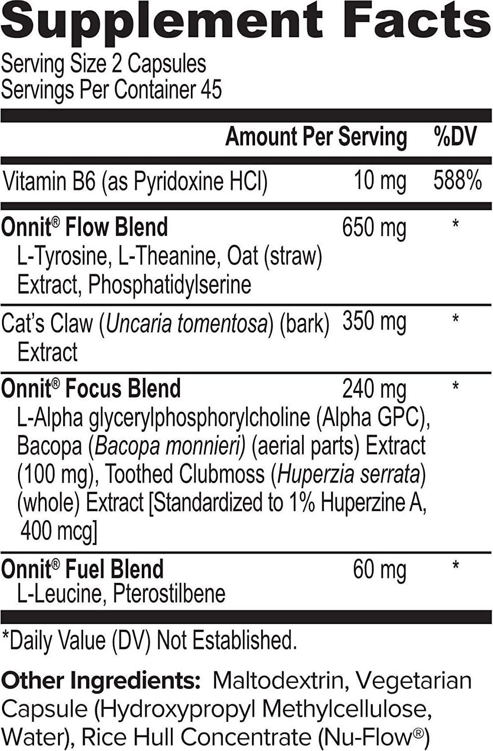 ONNIT Nootropic + Sports Nutrition Stack - Alpha Brain (90ct) + Grass Fed Whey Protein (Vanilla)