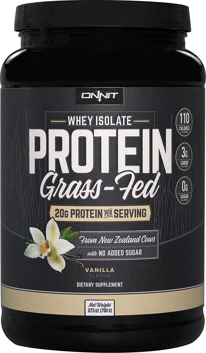 ONNIT Nootropic + Sports Nutrition Stack - Alpha Brain (90ct) + Grass Fed Whey Protein (Vanilla)