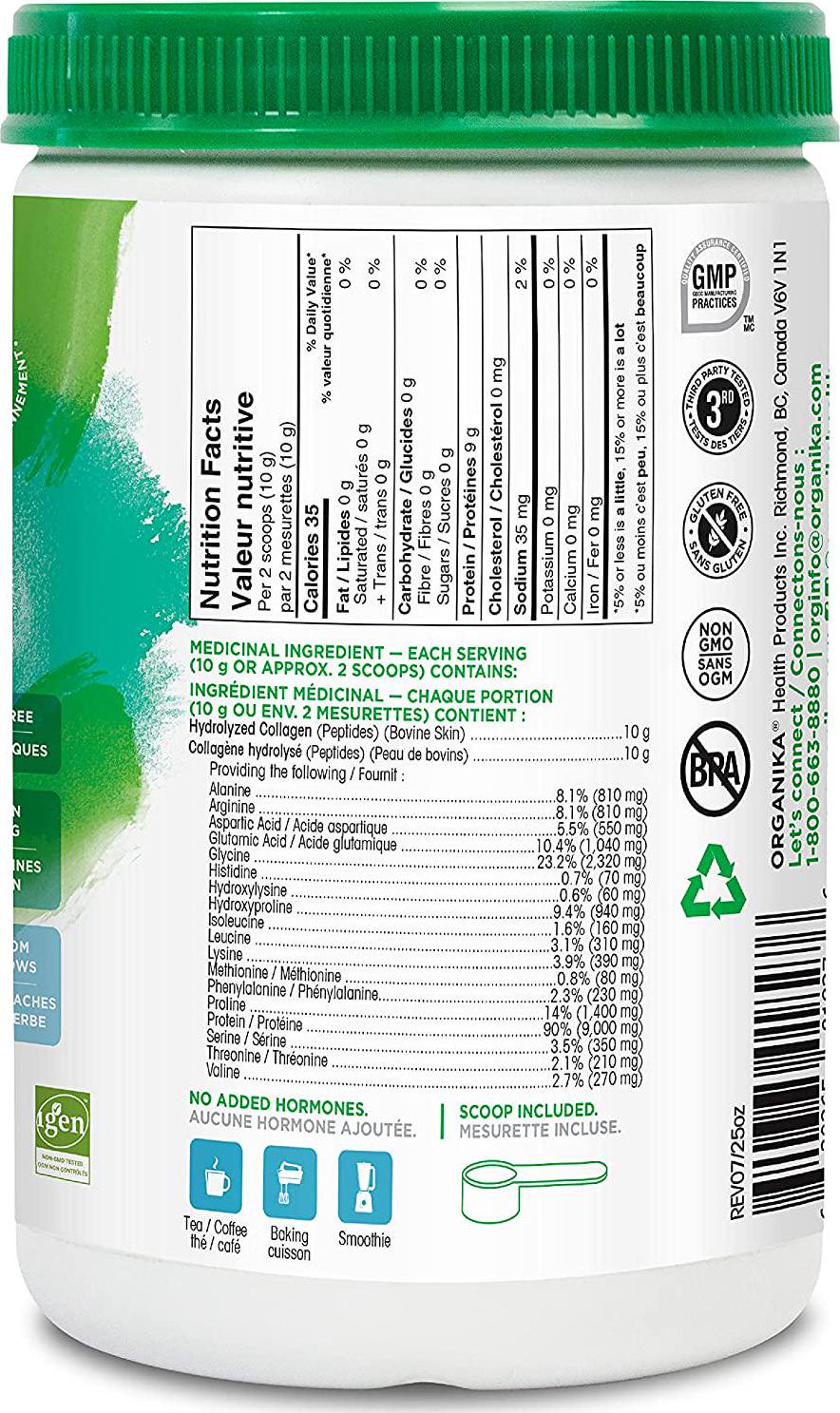 ORGANIKA Collagen Enhanced, 250 GR