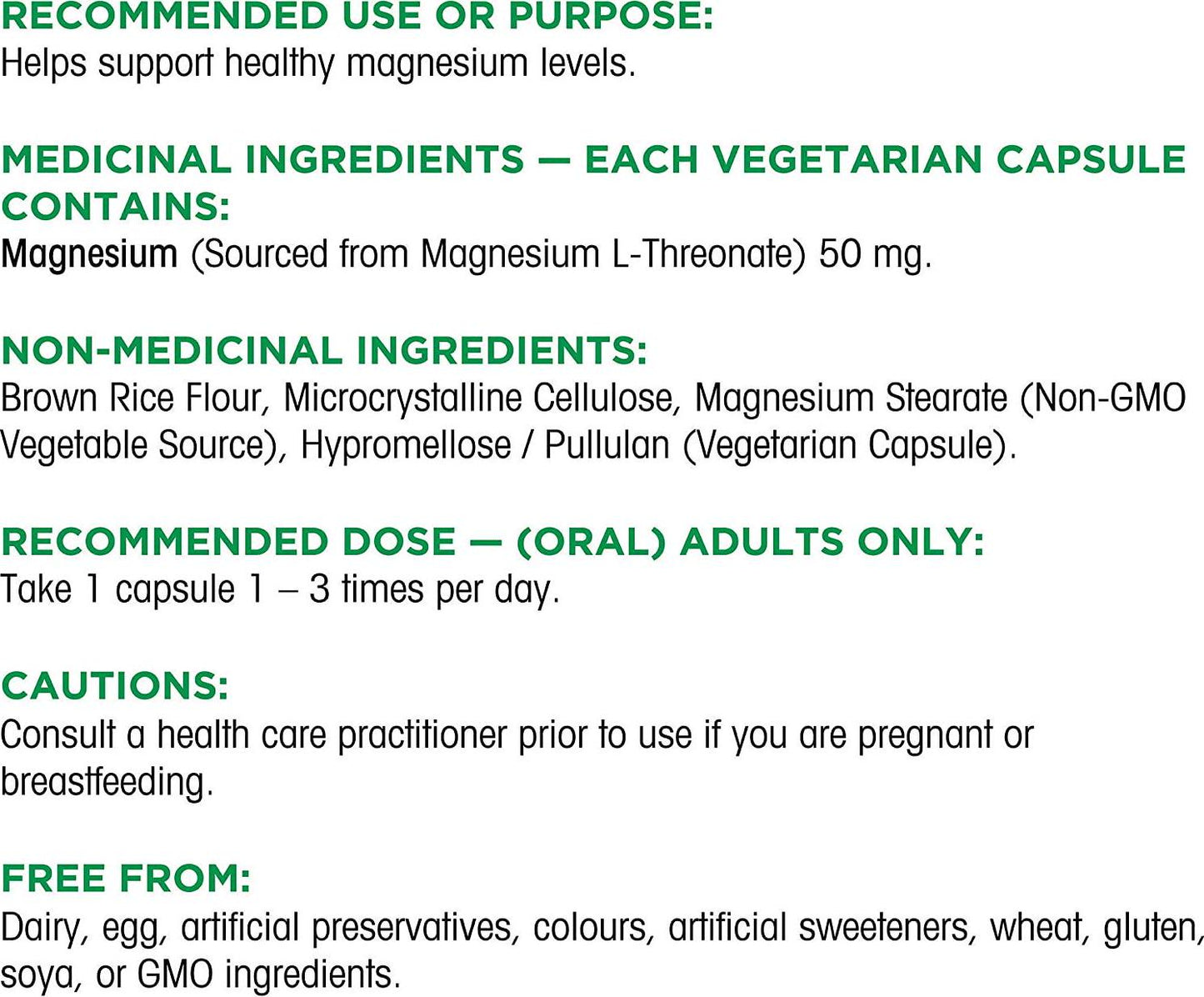 ORGANIKA Magnesium L-Threonate 90 Count, 90 CT