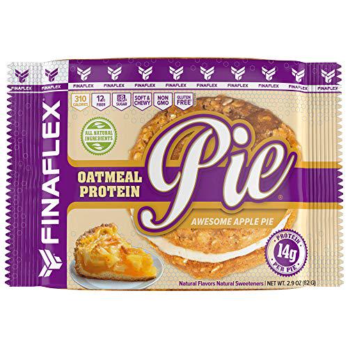 Oatmeal Protein Pie, All Natural Soft and Chewy Non GMO Protein Snack, Gluten Free, Kosher, 14g Protein, 12g Fiber, Only 8 Sugars, Creamy Marshmallow Protein Filling, Perfect for Kids and Adults (Variety Pack, 2 Original Marshmallow, 2 Double Chip, 2