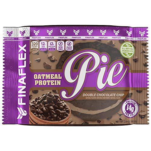 Oatmeal Protein Pie, All Natural Soft and Chewy Non GMO Protein Snack, Gluten Free, Kosher, 14g Protein, 12g Fiber, Only 8 Sugars, Creamy Marshmallow Protein Filling, Perfect for Kids and Adults (Variety Pack, 2 Original Marshmallow, 2 Double Chip, 2