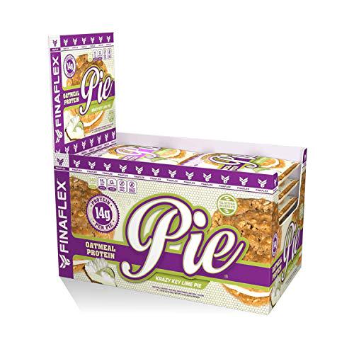 Oatmeal Protein Pie, All Natural Soft and Chewy Non GMO Protein Snack, Gluten Free, Kosher, 14g Protein, 12g Fiber, Only 8 Sugars, Creamy Marshmallow Protein Filling, (Krazy Key Lime Pie)