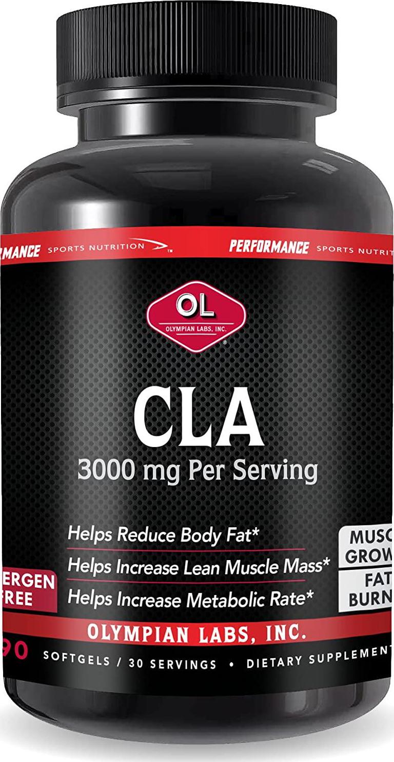 Olympian Labs CLA Softgels, 90 Capsules, Helps Support Lean Muscle and Fat Reduction, Overall Body Composition, 90 Softgels