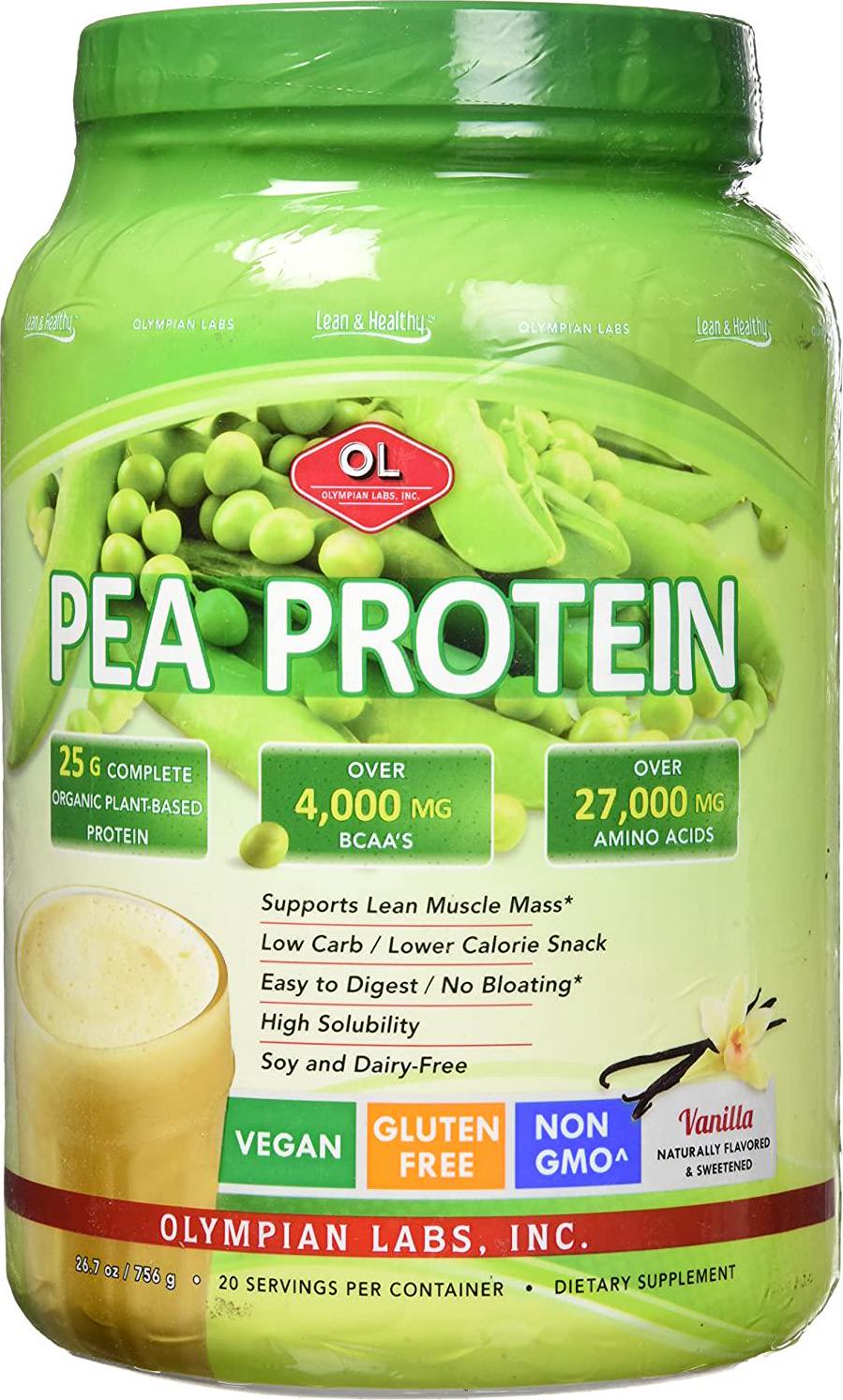 Olympian Labs Vanilla Pea Protein, 756 Grams, 20 servings