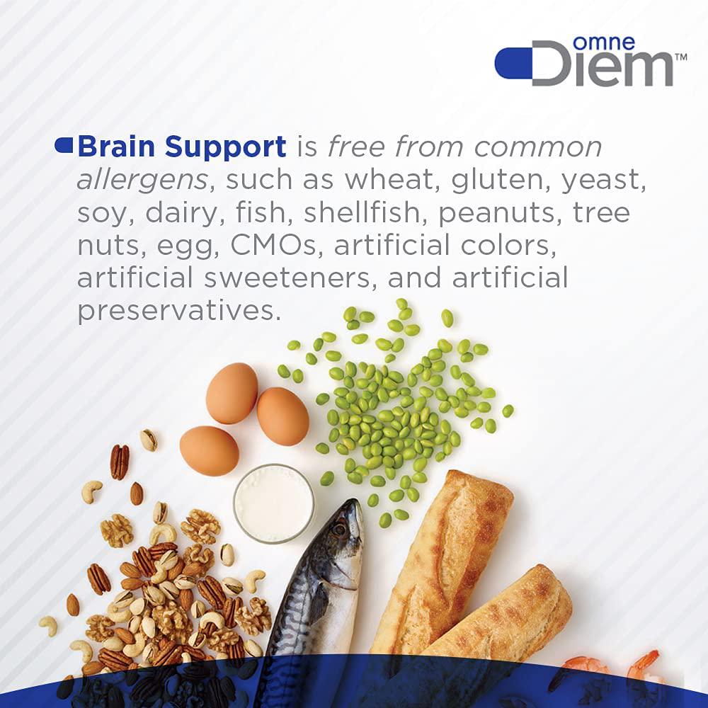 Omne Diem Brain Support with Cerenx, 60 Capsules – Dietary Supplement for Brain Health, Mood and Mental Function