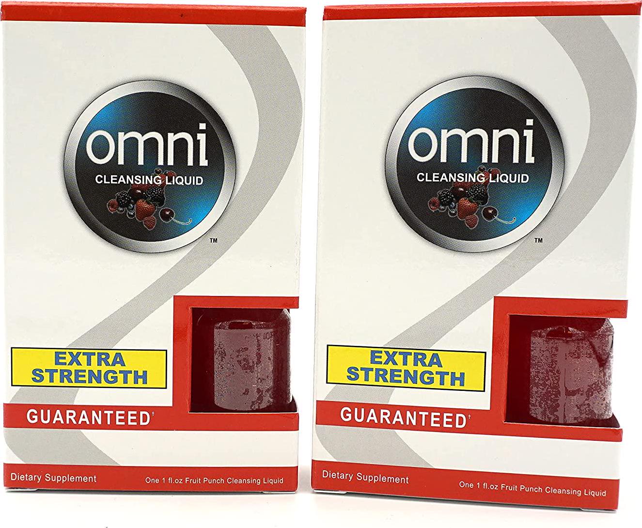 Omni Detox Drink, Extra Strength Cleansing -Fruit Punch Flavor (1 Oz) (2 Pack)