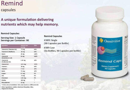 Omnitrition Remind Capsules, (90 Capsules)