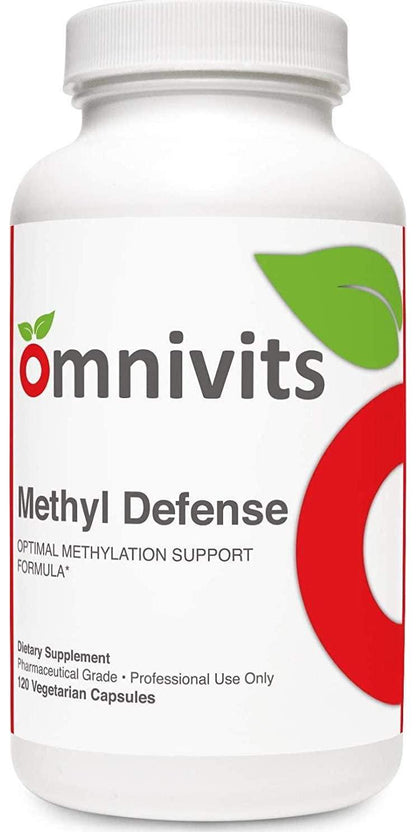 Omnivits Methyl Defense Optimal Methylation Support Formula | Methylation Protect for You with Quatrefolic, Riboflavin, Methylcobalamin in Activated Form | 120 Vegetarian Capsules