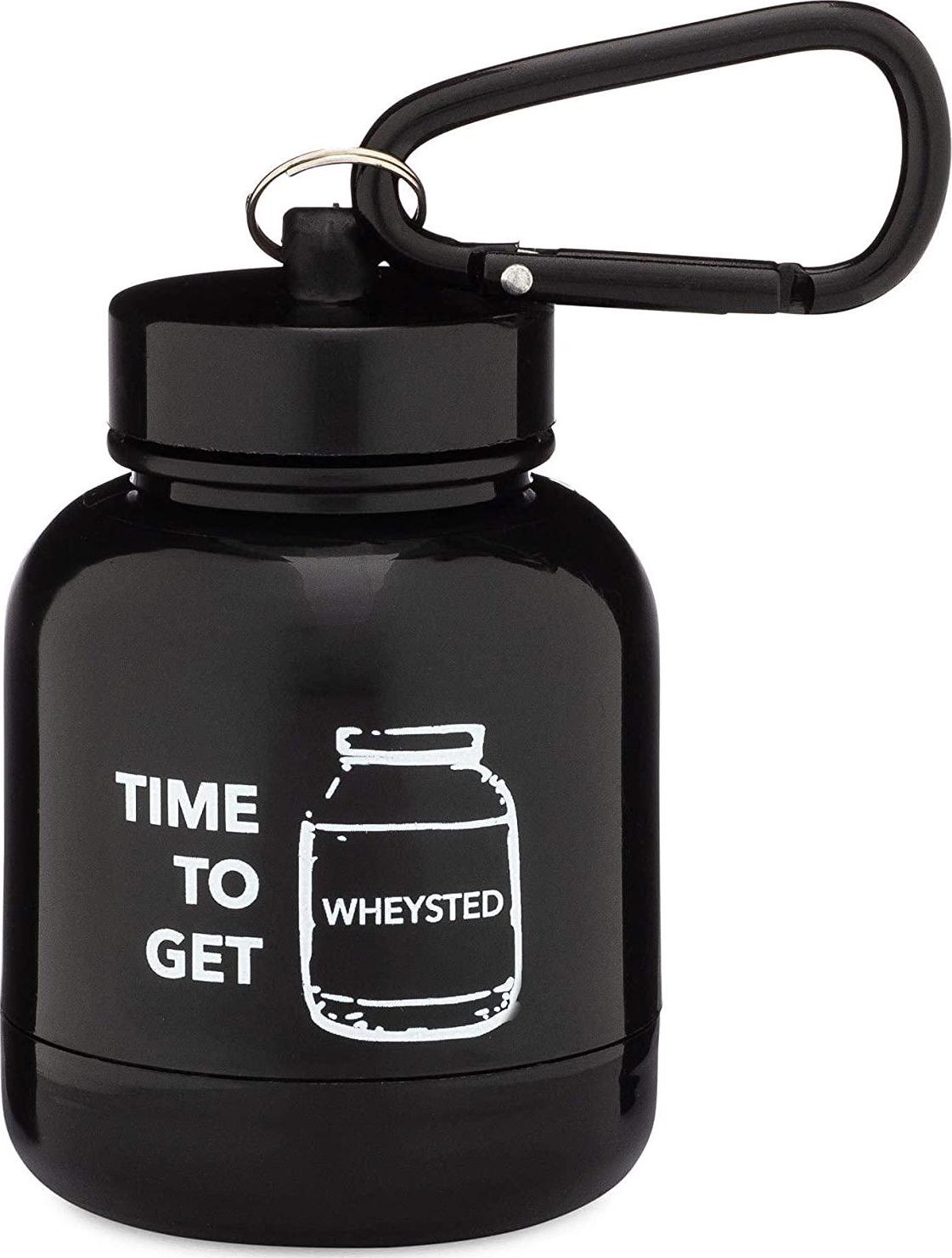 OnMyWhey - Protein Powder and Supplement Funnel Keychain, Portable to-Go Container for The Gym, Workouts, Fitness, and Travel - TSA Approved, Punny Variety 5-Pack