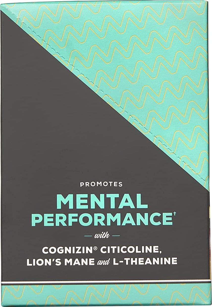 Onnit Alpha BRAIN Focus Energy Shot Supplement - Energy, Focus, Mood, Stress, Brain Booster Drink - Tropical (2.5 fl oz, 6 ct)