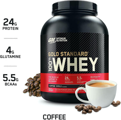 Optimum Nutition 100% Gold Standard Whey Protein 2.27kg Coffee