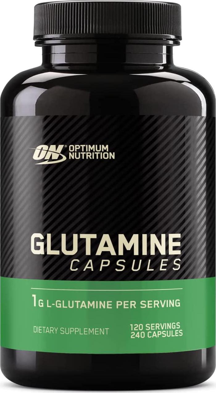 Optimum Nutrition L-Glutamine Muscle Recovery Capsules, 1000mg, 240 Count (Package May Vary)