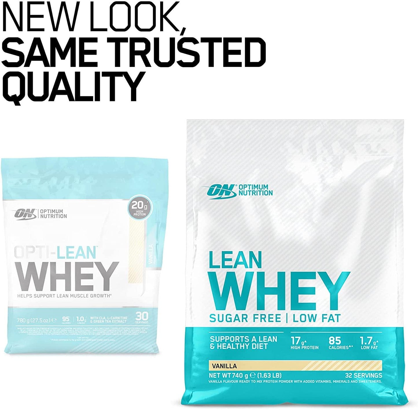 Optimum Nutrition Opti-Lean Diet Whey Protein Powder with CLA and L-Carnitine. Low Fat Protein Shake by ON - Vanilla, 30 Servings, 780g