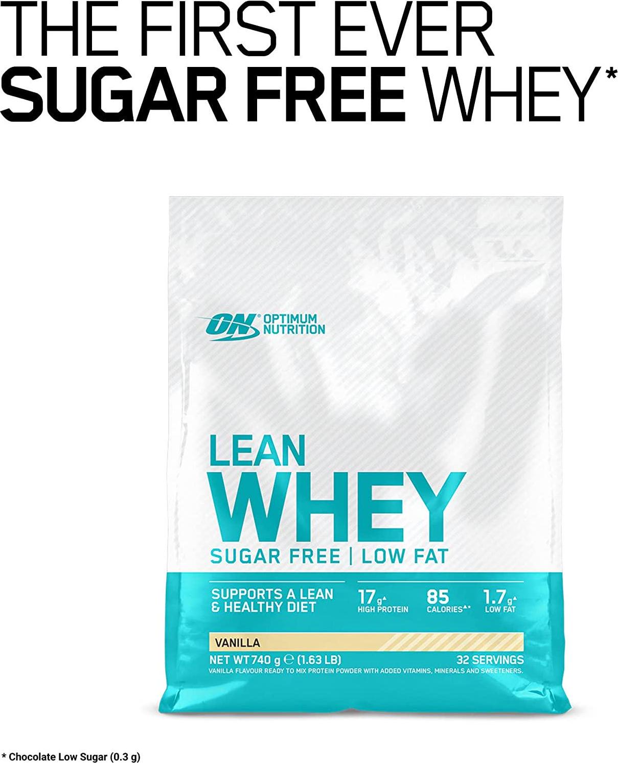 Optimum Nutrition Opti-Lean Diet Whey Protein Powder with CLA and L-Carnitine. Low Fat Protein Shake by ON - Vanilla, 30 Servings, 780g