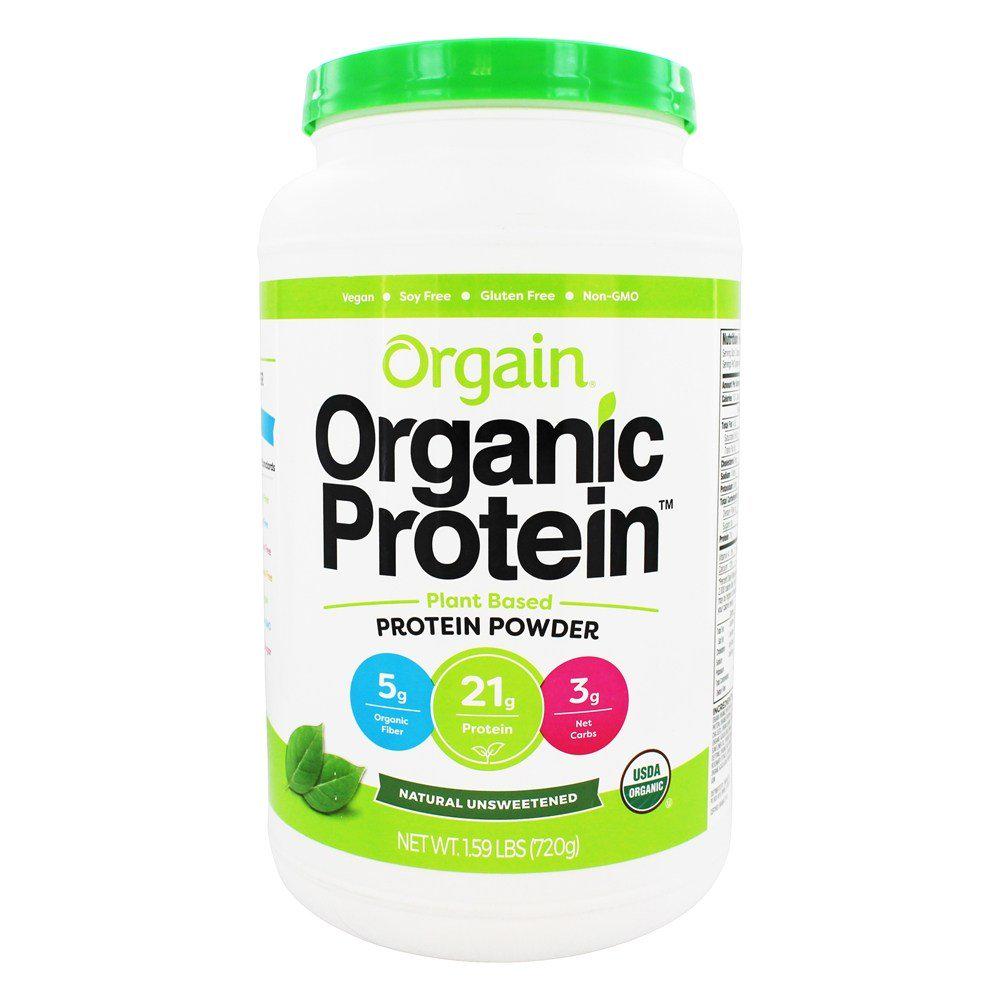 Orgain Organic Plant Based Protein Powder, Natural Unsweetened - Vegan, Low Net Carbs, 1.59 Pound and Organic Green Superfoods Powder, Original - Antioxidants, 1 Billion Probiotics, 0.62 Pound