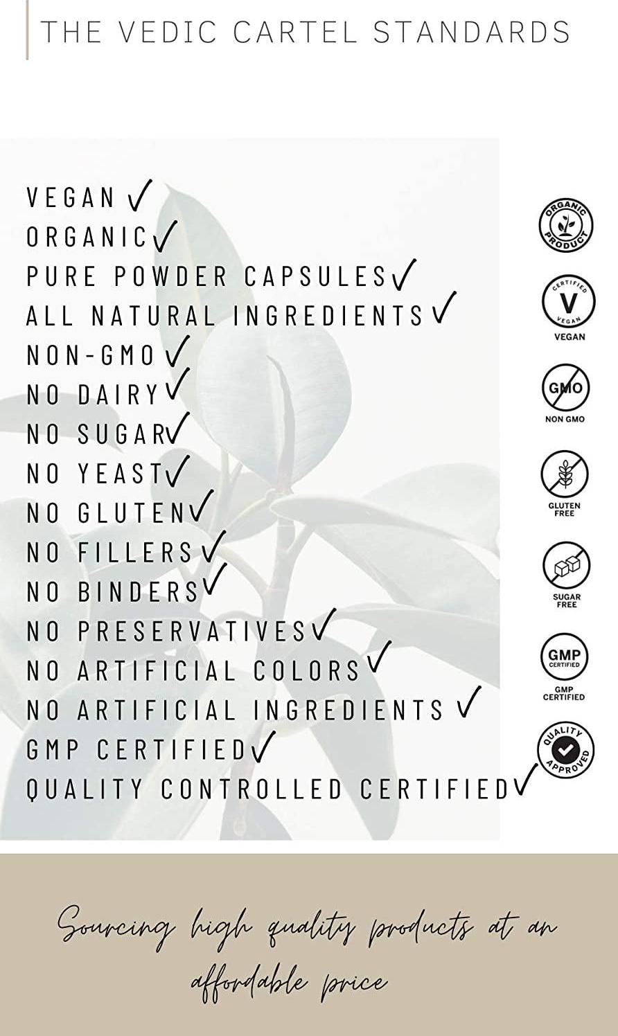 Organic Amla- Indian Gooseberry 500 MG- 60 Vegan Capsules