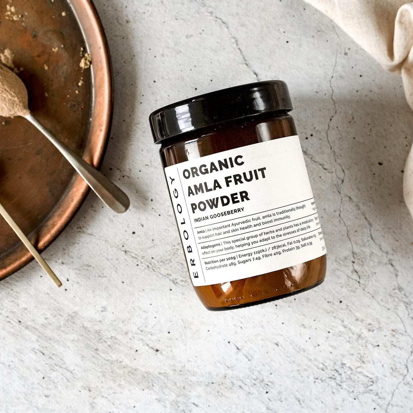 Organic Amla Powder 300g - Indian Gooseberry - Adaptogen - Sustainably Sourced from India