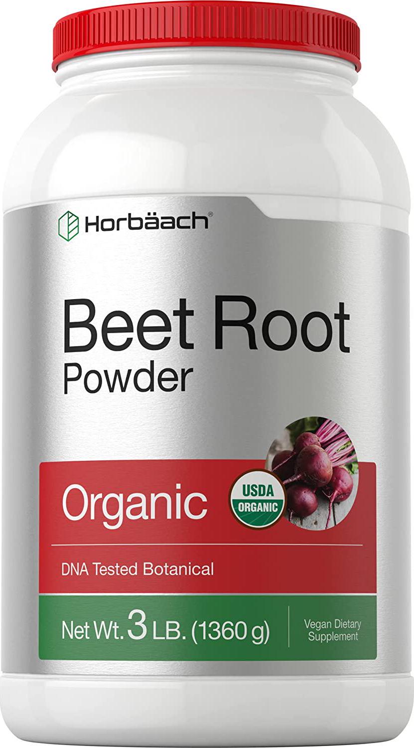 Organic Beet Root Powder | 3lb Bulk Supplement | Raw Superfood | Vegan, Non-GMO, Gluten Free | by Horbaach