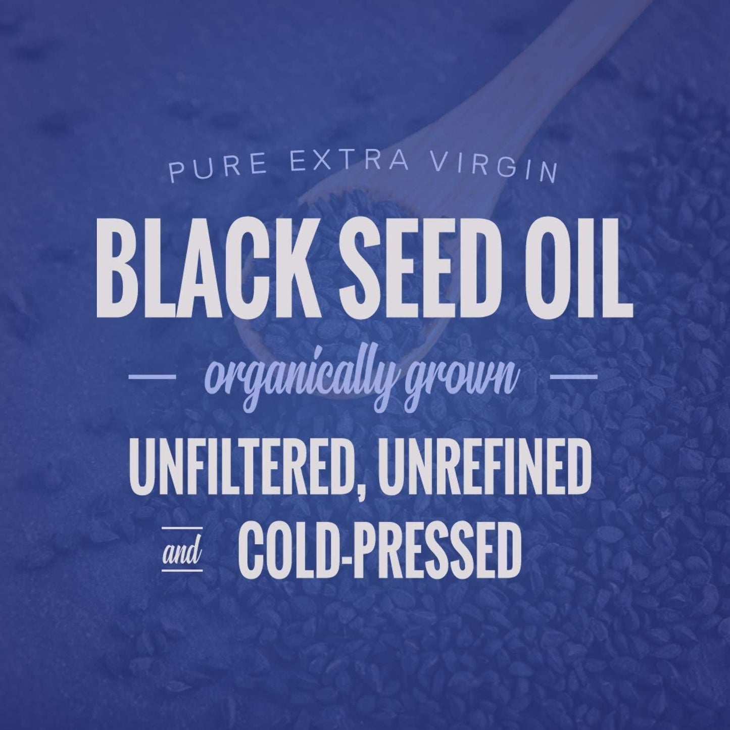 Organic Black Seed Oil - Premium Nigella Sativa Black Cumin Supplement with Thymoquinone and Omega 3 6 9-100% Pure, Extra Virgin, Unrefined, Cold Pressed, Unfiltered, Vegan 8oz