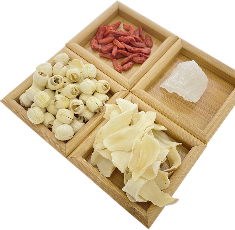 Organic Dried Lily Bulbs Bai He Bulbus Lili 百合 Dried Lily Bulb 特级龙牙百合 12oz