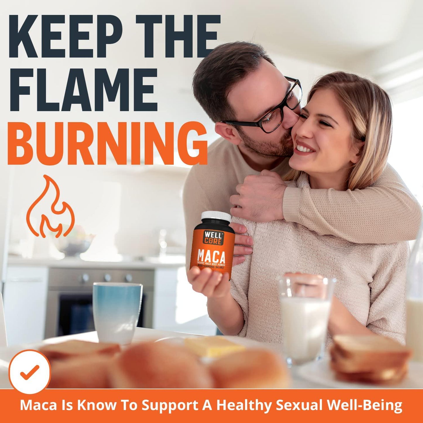 Organic Maca Root Powder 1900mg High Potency Natural Energy Enhancer and Mood Booster for Men and Women, Supports Reproductive Health, 100% Pure Non-GMO, 120 Veggie Capsules