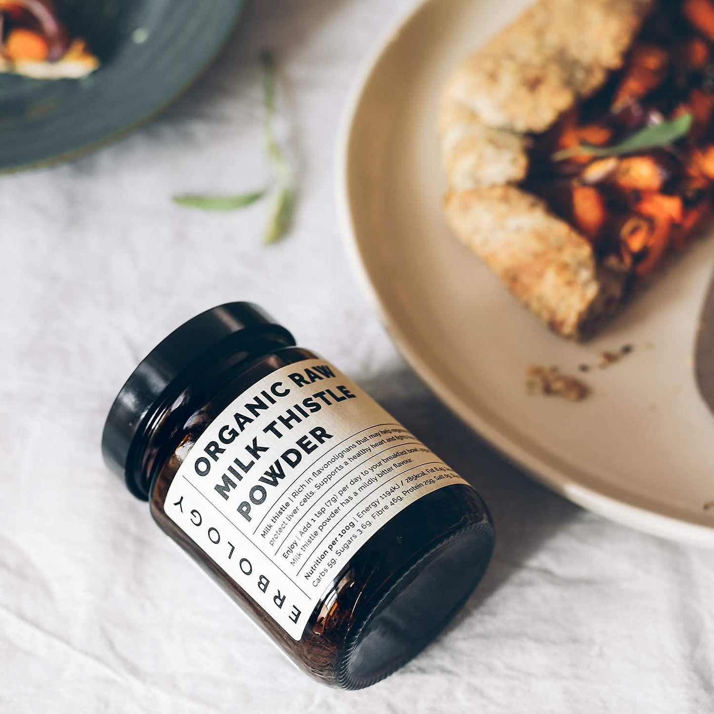 Organic Milk Thistle Powder 120g - Pure - Raw - Vegan - Non-GMO