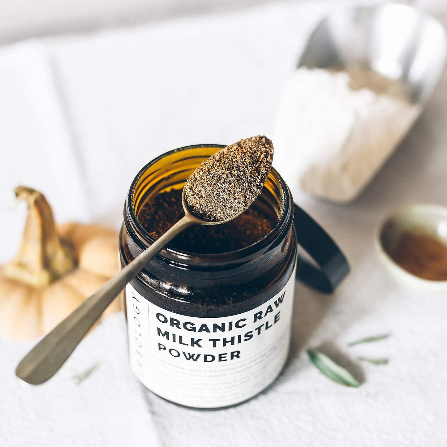 Organic Milk Thistle Powder 120g - Pure - Raw - Vegan - Non-GMO