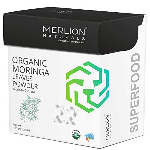 Organic Moringa Leaves Powder by Merlion Naturals (100gm)
