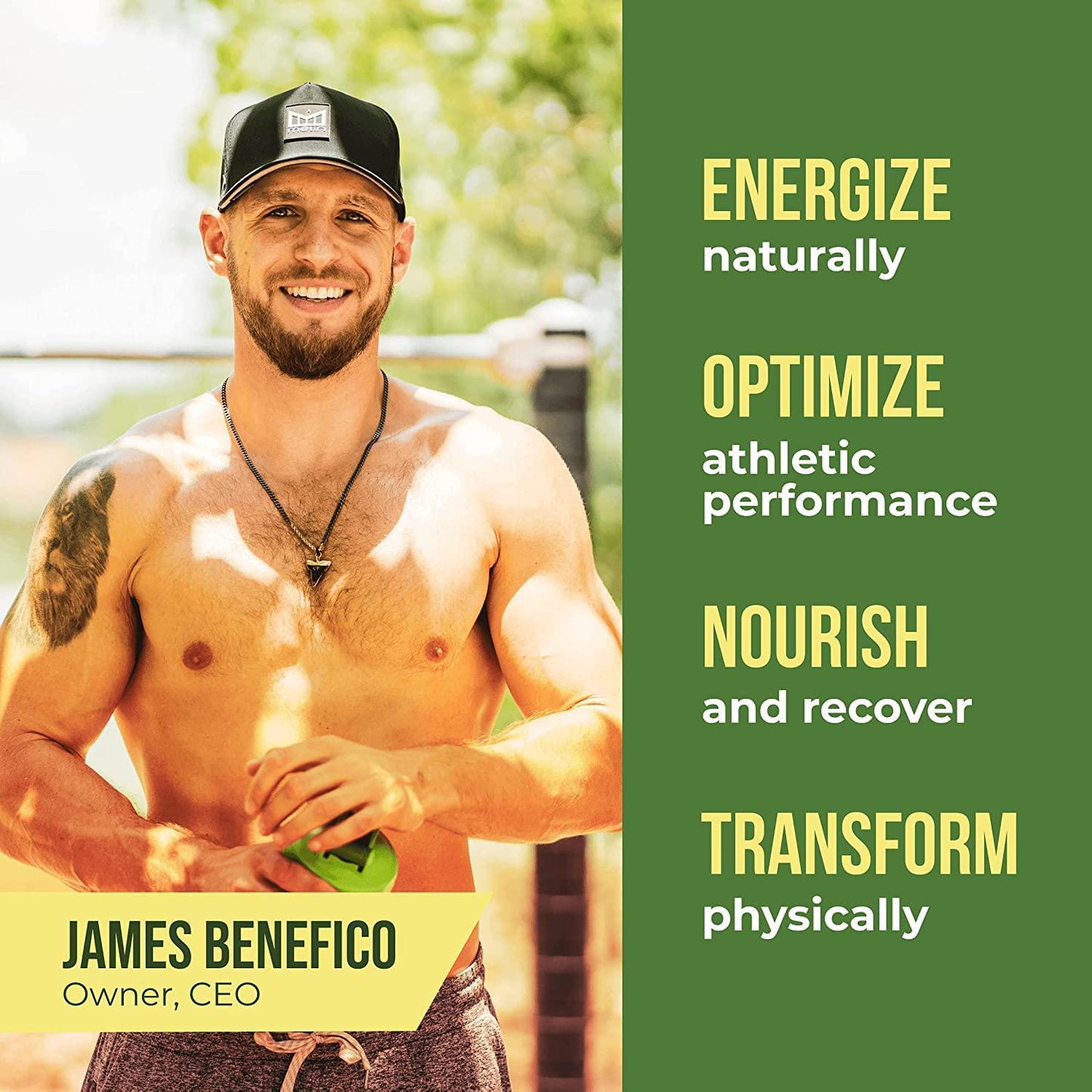 Organic Muscle Superfood Pre-Workout Powder for Men and Women - Certified USDA Organic, Natural, Vegan, Keto and Non-GMO - for Energy, Focus, Performance and Endurance - Organic Passionfruit Flavor - 160g