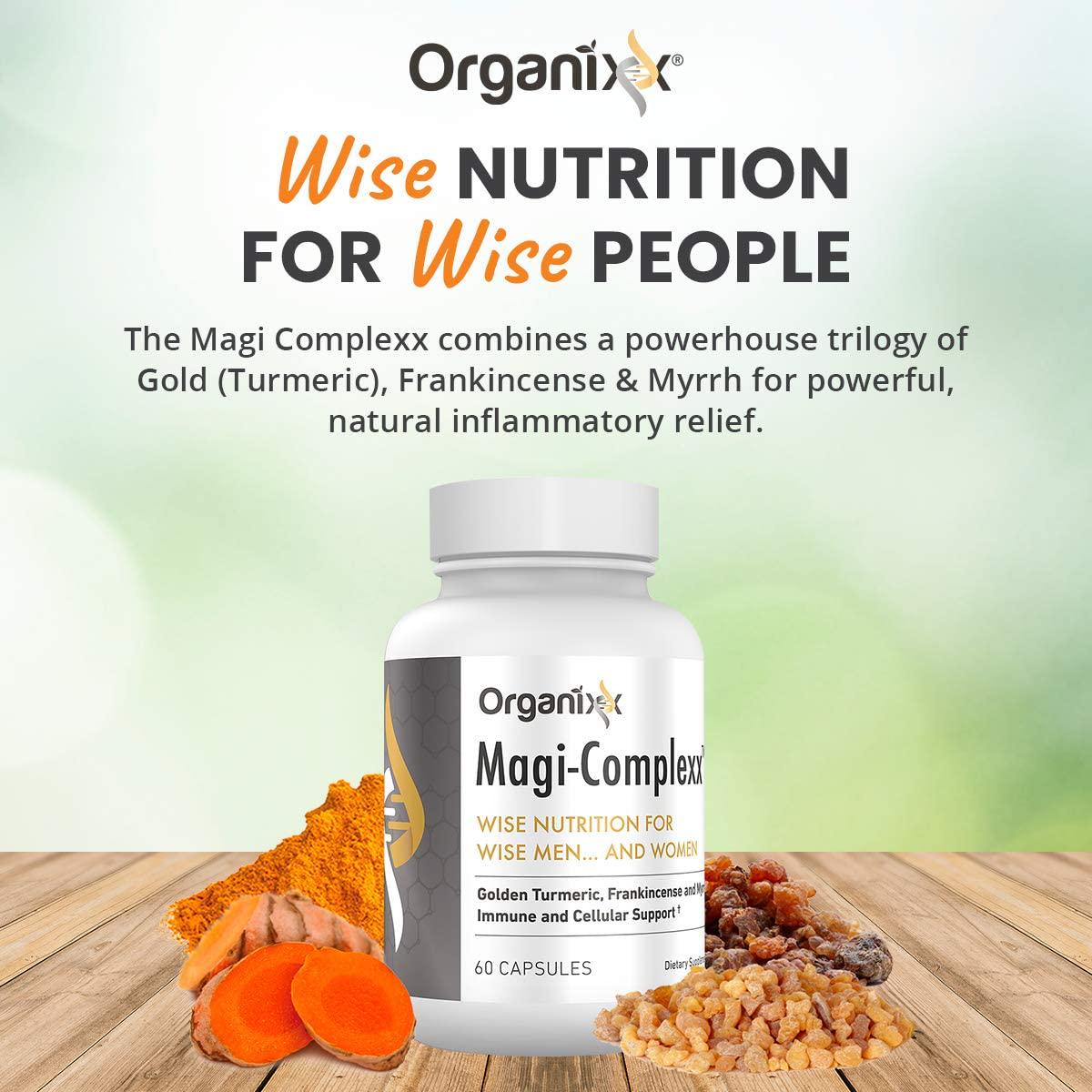 Organixx - Magi Complexx - Natural Anti-Inflammatory - 60 Capsules - 3 Powerful and Natural Inflammatory Support Agents, Soothe Aching Joints, Nourish Every Fiber of Your Body