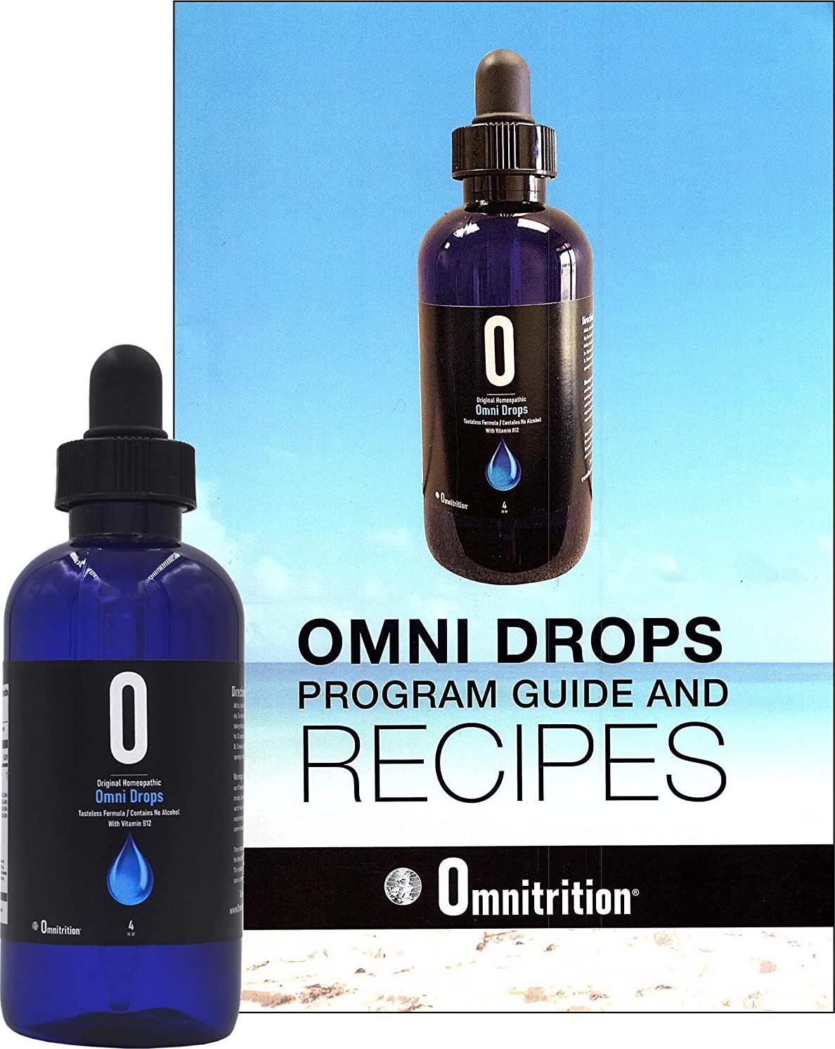 Original Omnitrition Homeopathic Omni Drops with Vitamin B12-4 oz, and Program Guide