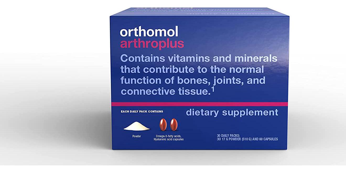 Orthomol Arthroplus, 30-Day Supply, Bone and Joint Health Supplement, Collagen Hydrolysate, Glucosamine Sulfate, Chondroitin Sulfate