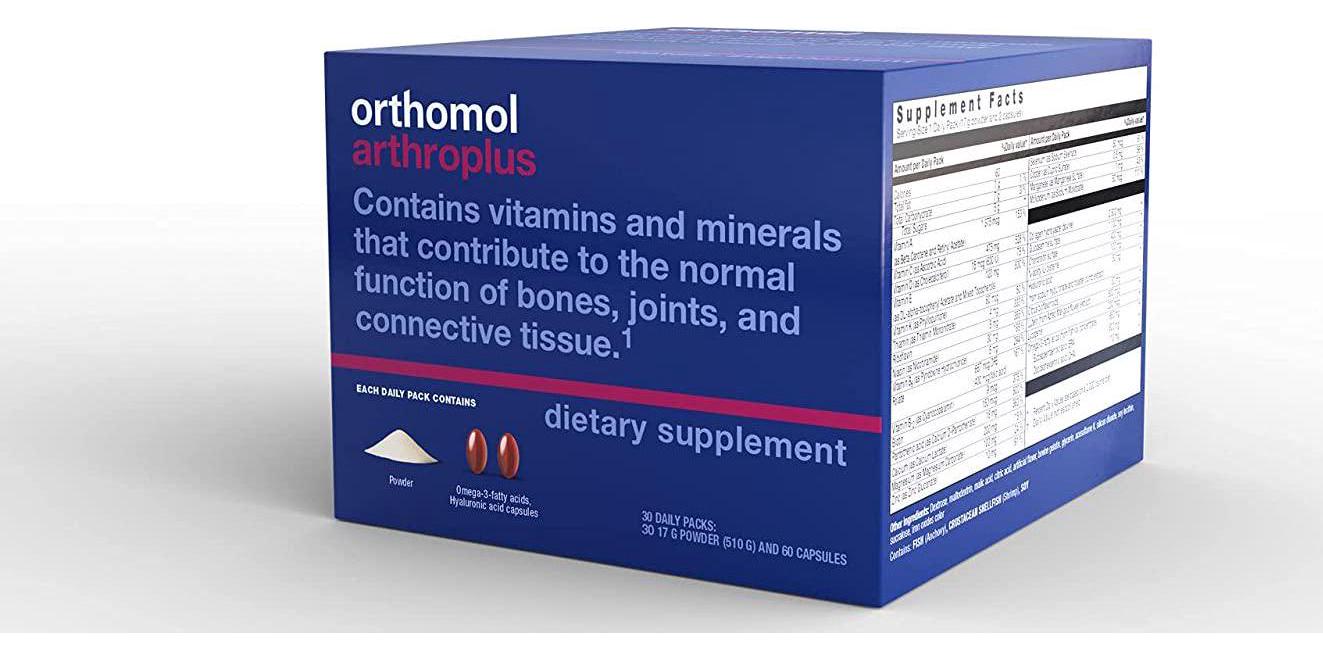 Orthomol Arthroplus, 30-Day Supply, Bone and Joint Health Supplement, Collagen Hydrolysate, Glucosamine Sulfate, Chondroitin Sulfate