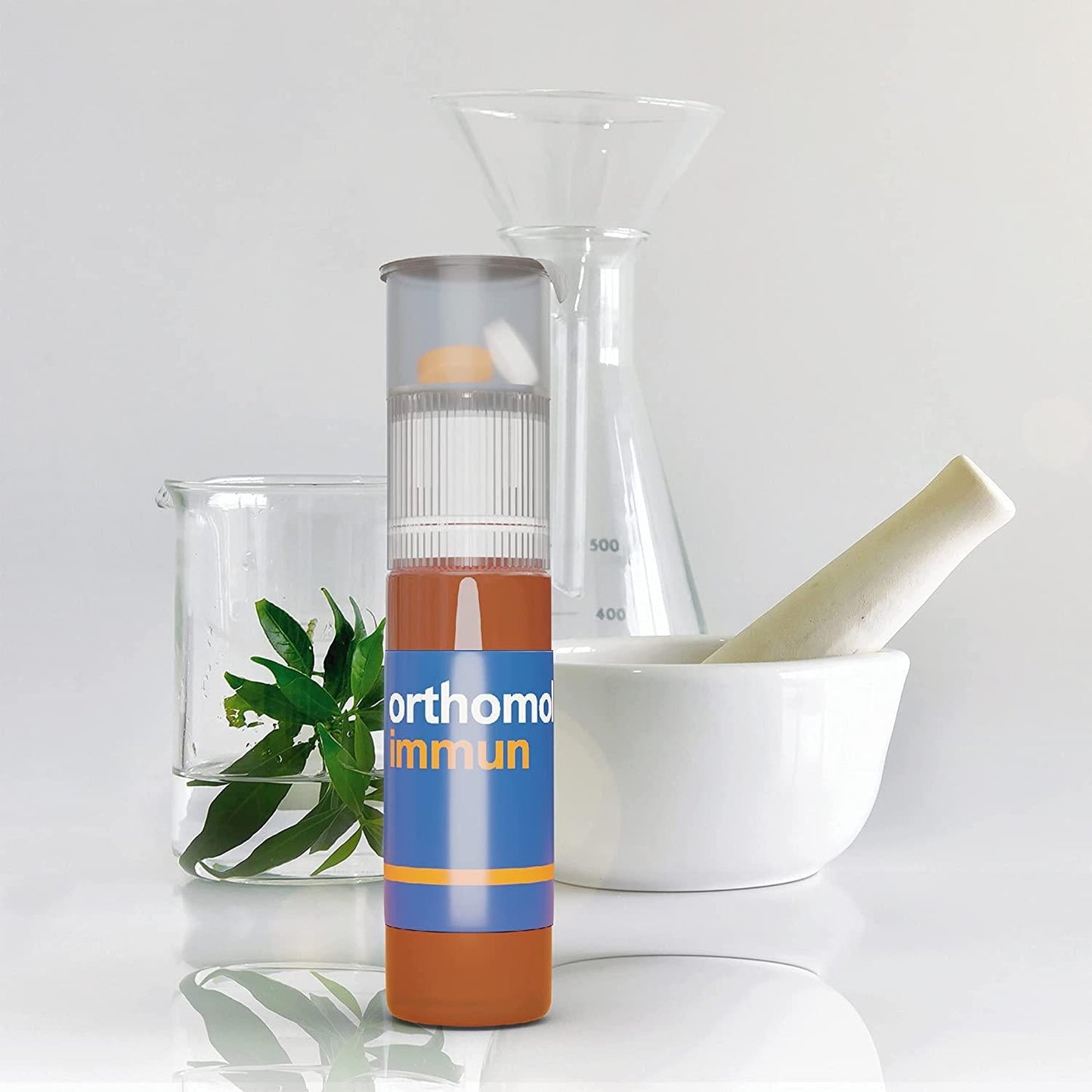 Orthomol Immun Powder, Immune Support Supplement, 30-Day Supply, Vitamins A, B, C, D, E, Zinc, Iodine