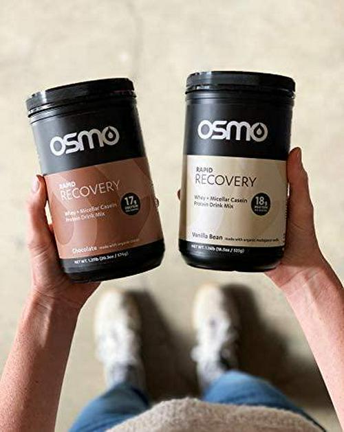 Osmo Nutrition Rapid Recovery Mix | Whey Isolate and Micellar Casein Powdered Drink | Accelerates Glycogen Restoration | Enables Muscle Repair | All Natural Ingredients | 14 Servings