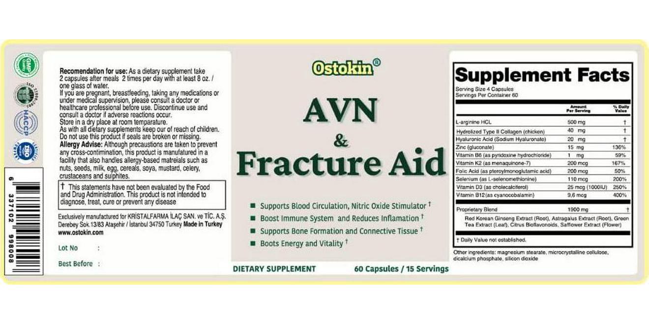 Ostokin AVN and Fracture Aid 60 Capsules