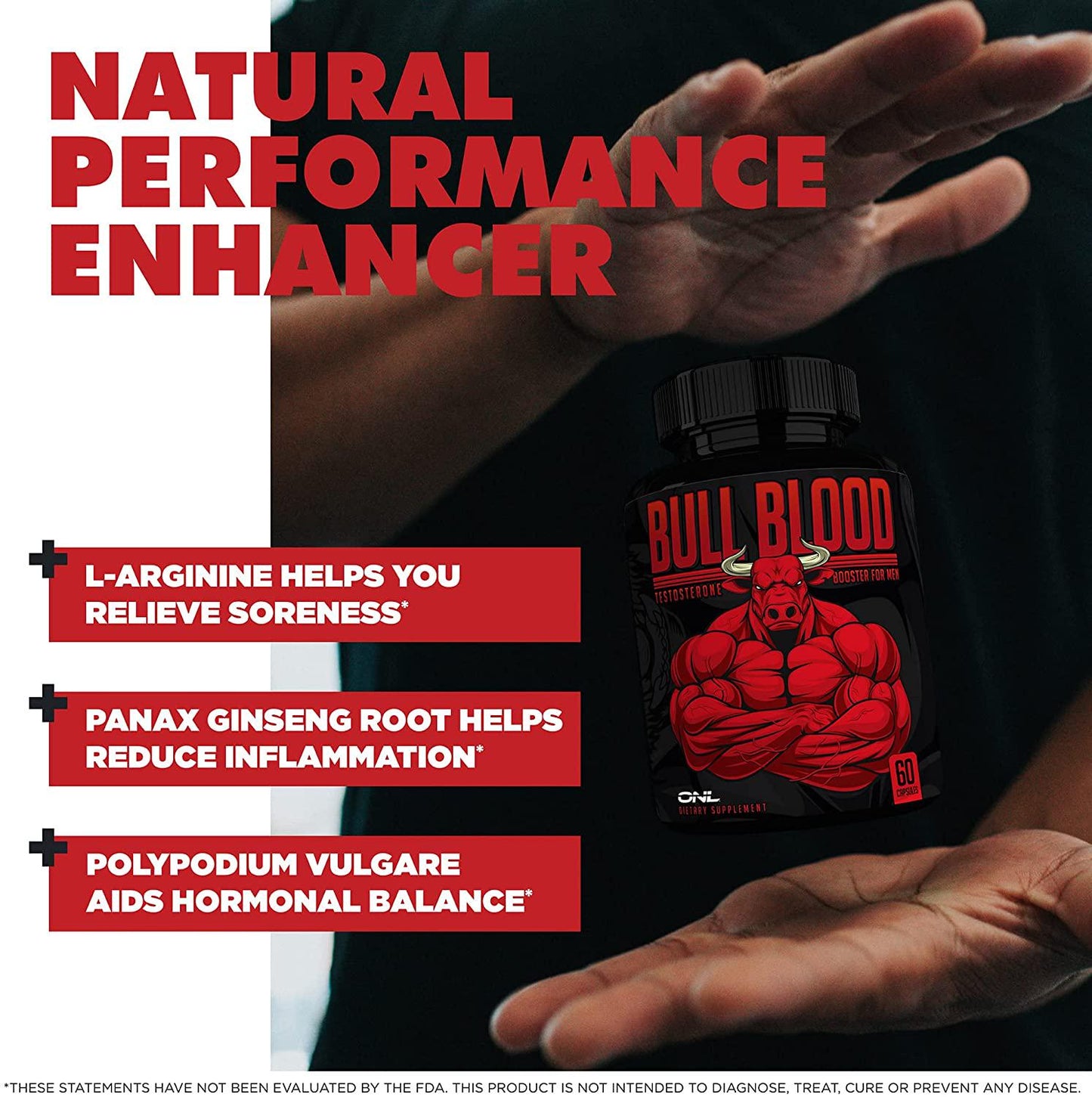 Osyris Nutrition Lab Bull Blood - Natural Energy Pills - Increase Strength And Energy - Powerful Supplement With Natural Ingredients - 60 Capsules - Made In Usa