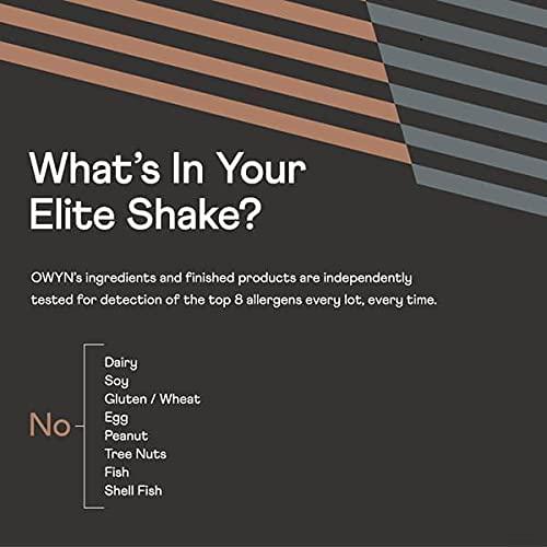 Owyn Pro Elite Vegan Plant-Based High Protein Shake, Vanilla, 24-Pack, 32g Plant Protein, Prebiotics, Superfoods Greens for Workout and Recovery, 0g Net Carbs, Zero Sugar, Keto (24 Pack)