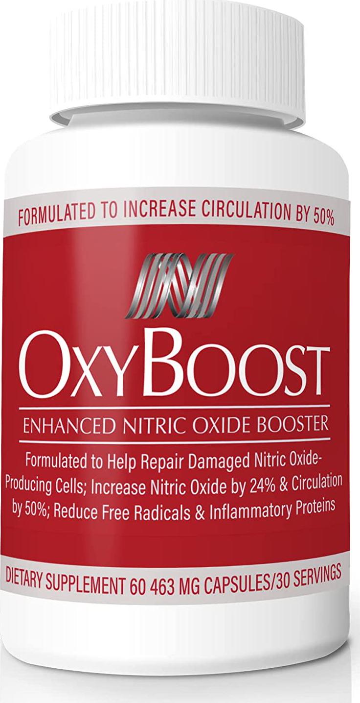 OxyBoost, Nitric Oxide Booster Dietary Supplement, Award-Winning Ingredients, Clinically Proven Ingredients. Increased Blood Flow, Cell Repair, and Energy. Senior Supplement Beet Root. 1 Pack